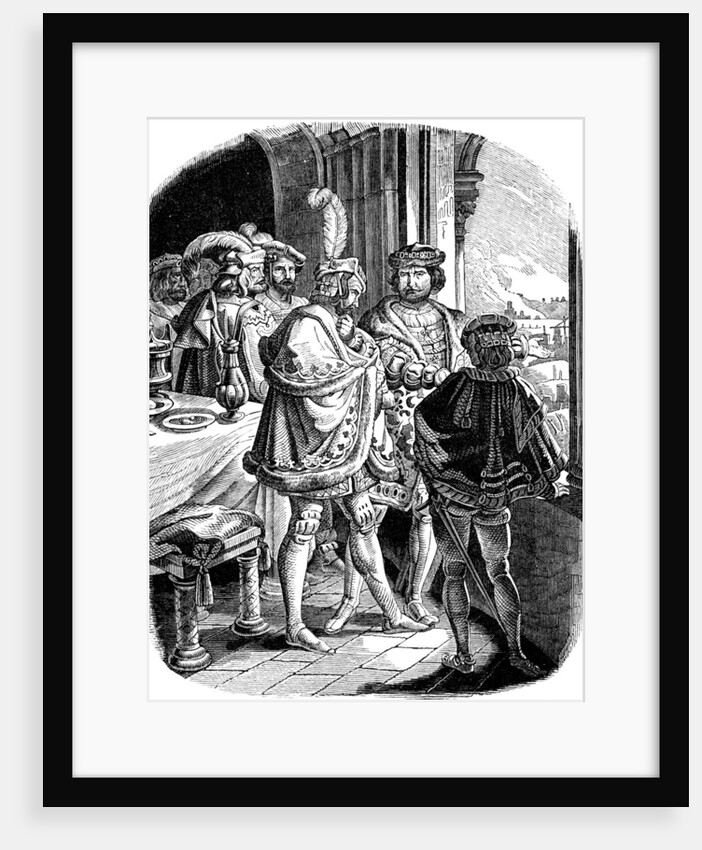 Frederick I Meal in Heidelberg Castle 1462 by Adrian Ludwig Richter