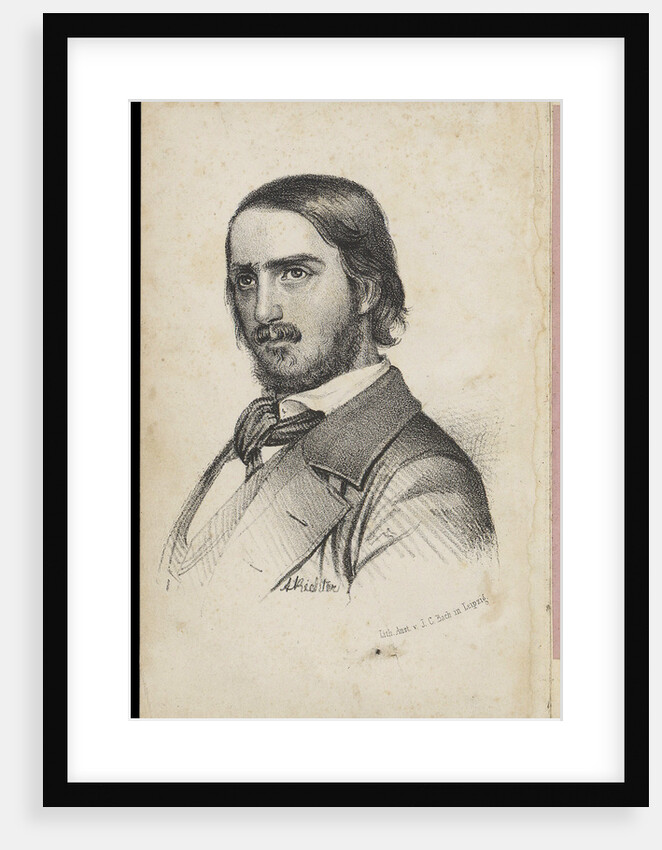 Georg Herwegh, 1840s by Johann Heinrich Richter