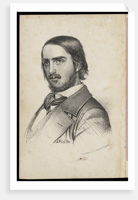 Georg Herwegh, 1840s by Johann Heinrich Richter