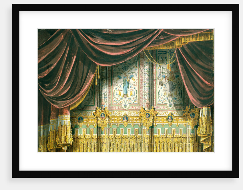 Sketch for the curtain for the Michael Theatre in Saint Petersburg, 1852 by Andreas Leonhard Roller