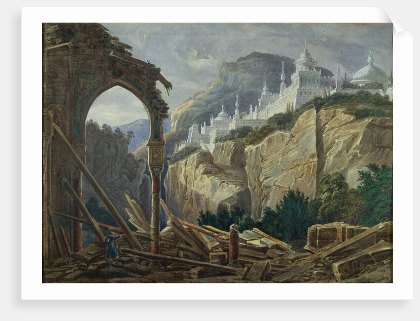 Stage design for the opera Ruslan and Lyudmila by M. Glinka, 1842 by Andreas Leonhard Roller