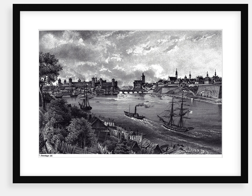 View of Narva, c. 1850 by Wilhelm Siegfried Stavenhagen