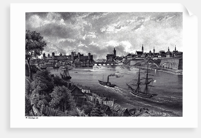 View of Narva, c. 1850 by Wilhelm Siegfried Stavenhagen