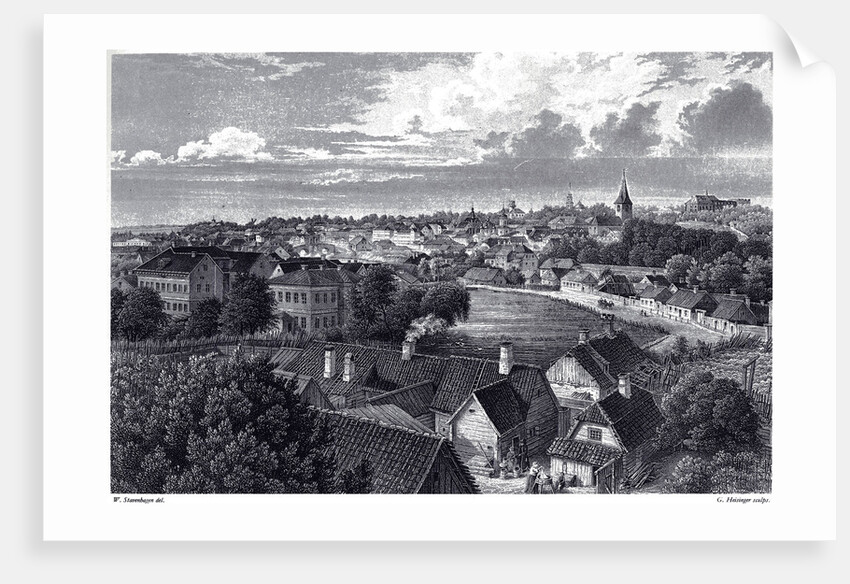 View of Dorpat, c. 1850 by Wilhelm Siegfried Stavenhagen