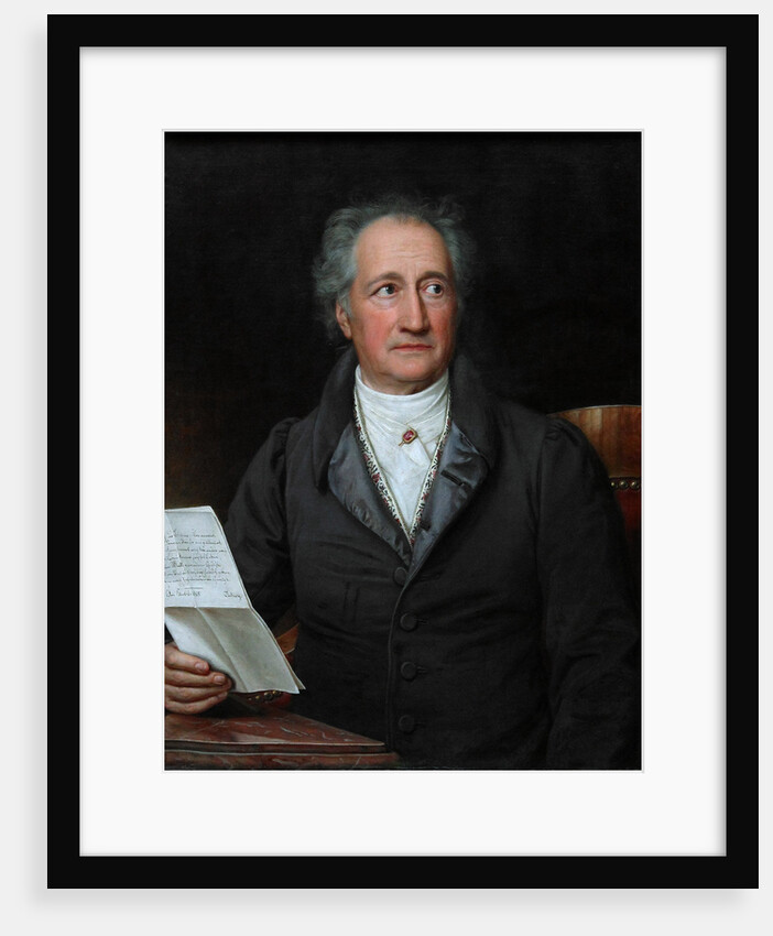 Portrait of the author Johann Wolfgang von Goethe by Joseph Karl Stieler