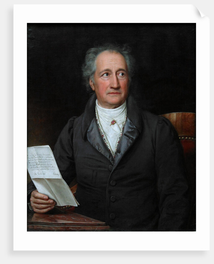 Portrait of the author Johann Wolfgang von Goethe by Joseph Karl Stieler