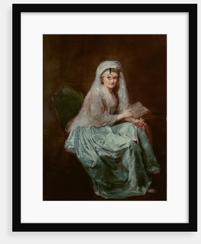 Self-portrait with monocle, 1777 by Anna Dorothea Therbusch-Lisiewska