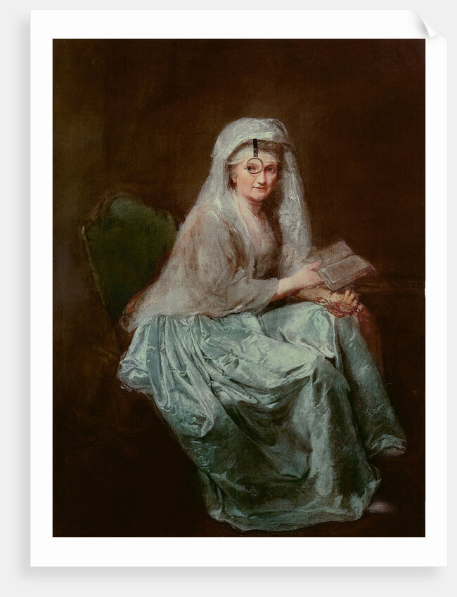 Self-portrait with monocle, 1777 by Anna Dorothea Therbusch-Lisiewska