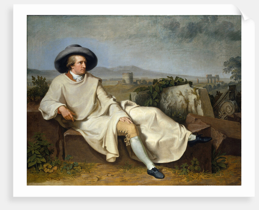 Goethe in the Campagna, 1787 by Johann Heinrich Wilhelm Tischbein