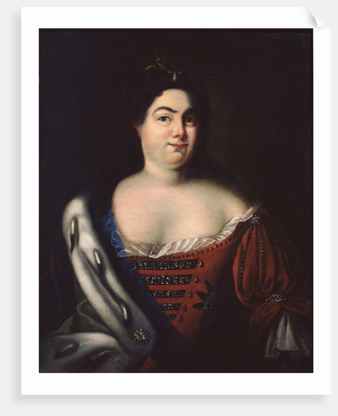 Portrait of Empress Catherine I., Early 18th cen by Johann-Heinrich Wedekind