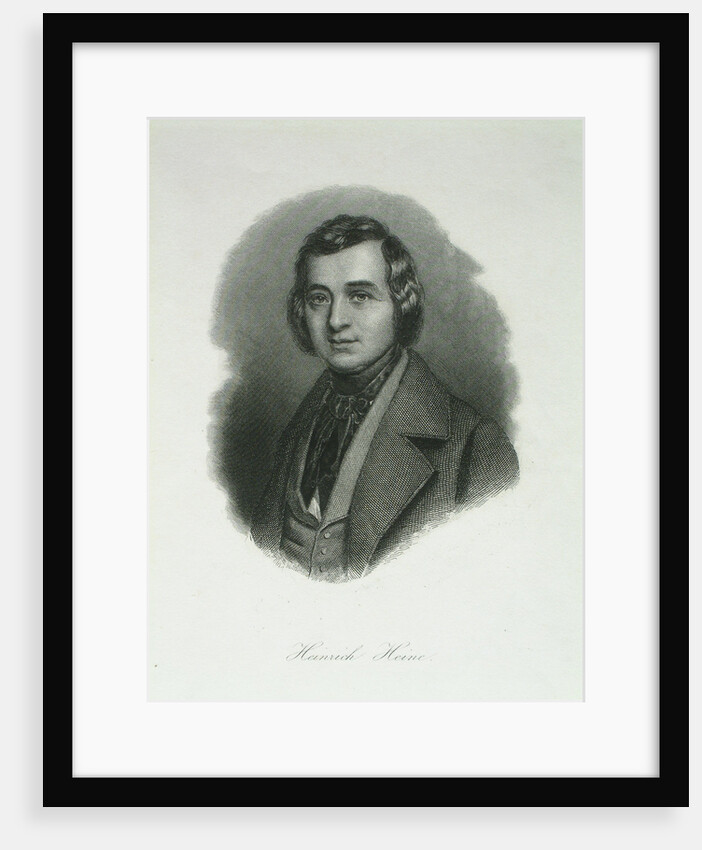Portrait of the poet Heinrich Heine, 1842 by August Weger