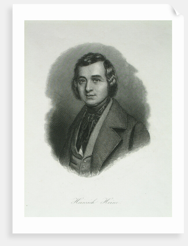 Portrait of the poet Heinrich Heine, 1842 by August Weger