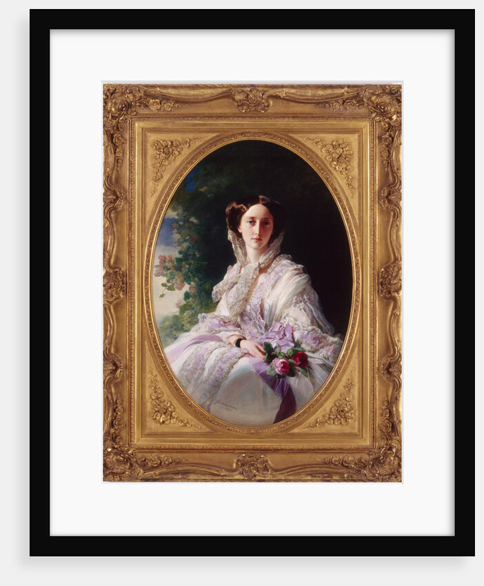 Portrait of Grand Duchess Olga Nikolaevna of Russia, Queen of Württemberg, 1856 by Franz Xavier Winterhalter