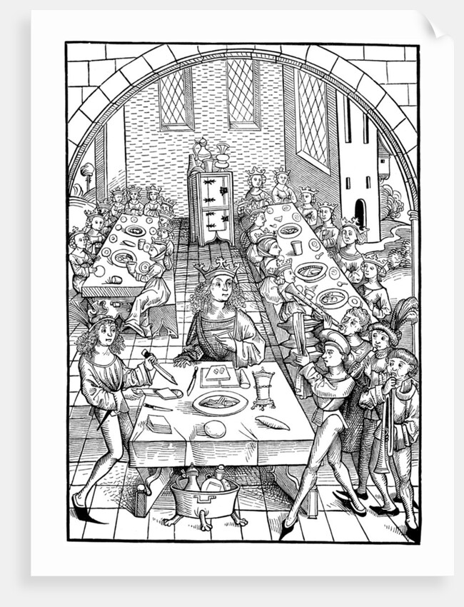 Illustration to the book Schatzkammer, 1490-1491 by Michael Wolgemut