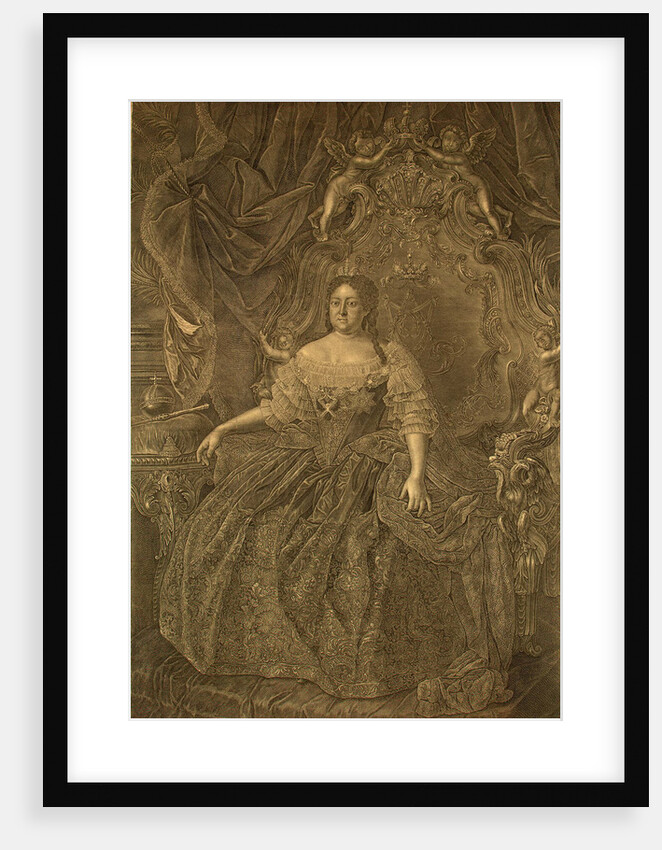 Portrait of Empress Anna Ioannovna, 1740s by Christian Albrecht Wortmann
