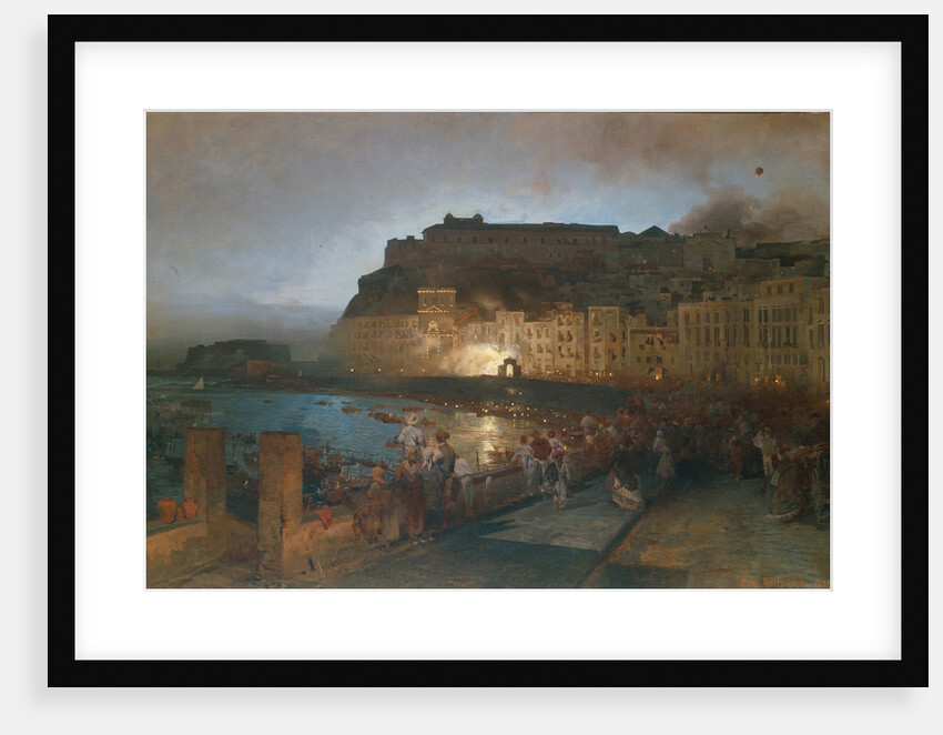 Fireworks in Naples, 1875 by Oswald Achenbach