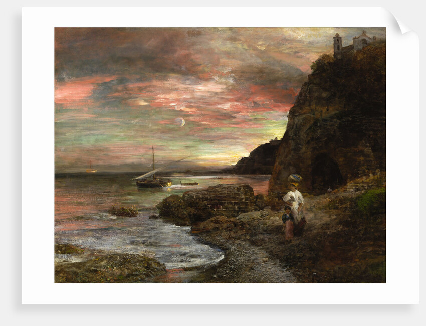 Evening Sun at Posillipo by Oswald Achenbach