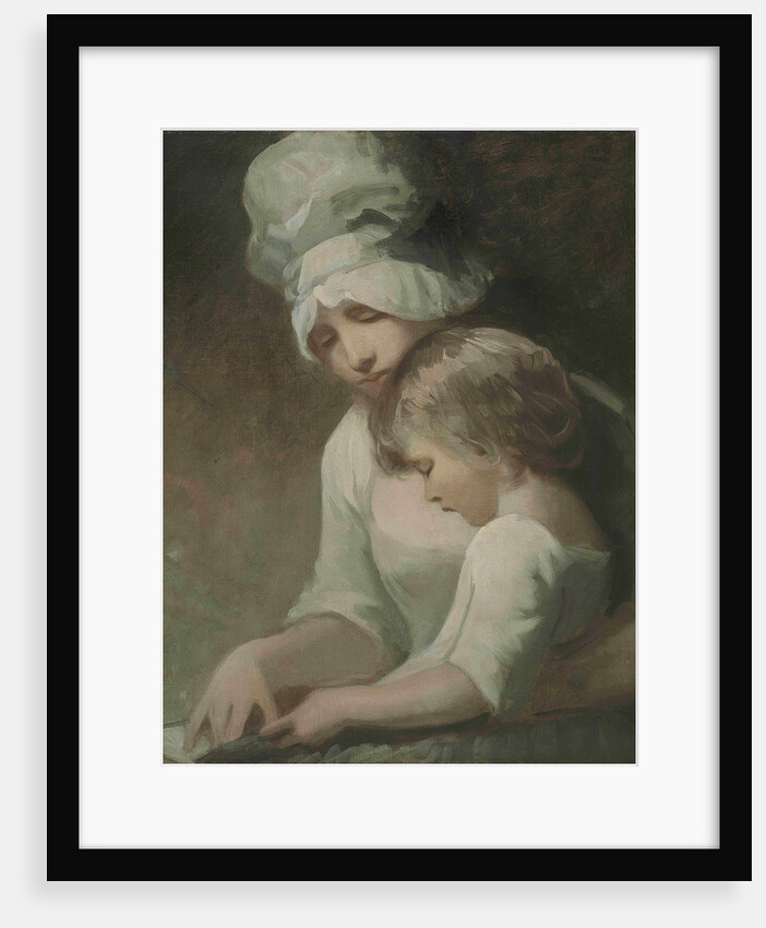 A Mother and Child Reading (Mrs Cumberland and her son) by George Romney
