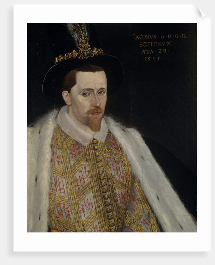 James VI and I, King of Scotland, 1595 by Adrian Vanson