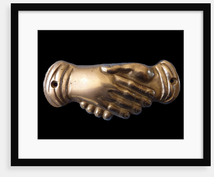Masonic handshake. Symbol, End of 19th cen by Anonymous