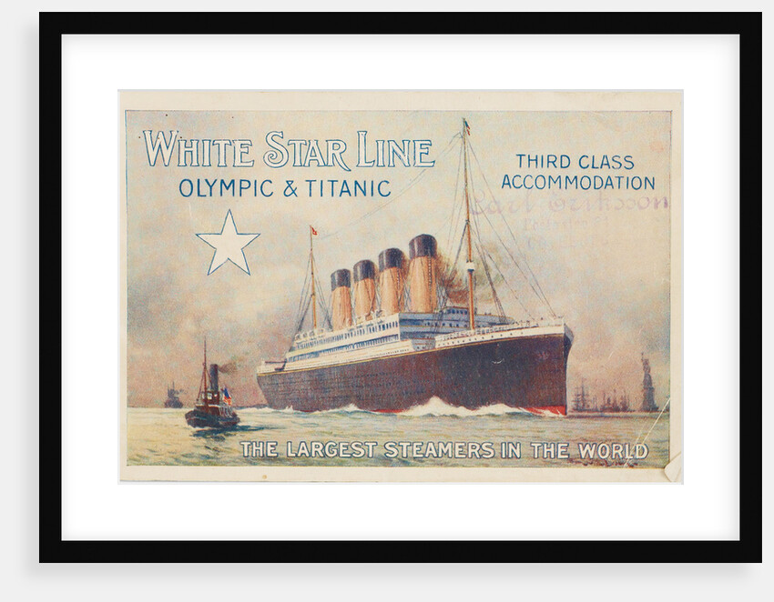 White Star Line. Titanic & Olympic, c. 1910 by Anonymous