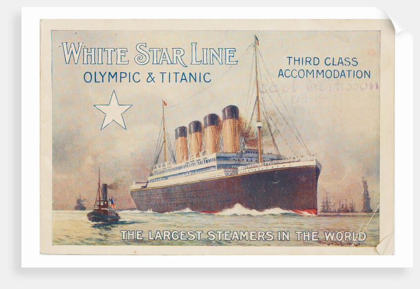 White Star Line. Titanic & Olympic, c. 1910 by Anonymous
