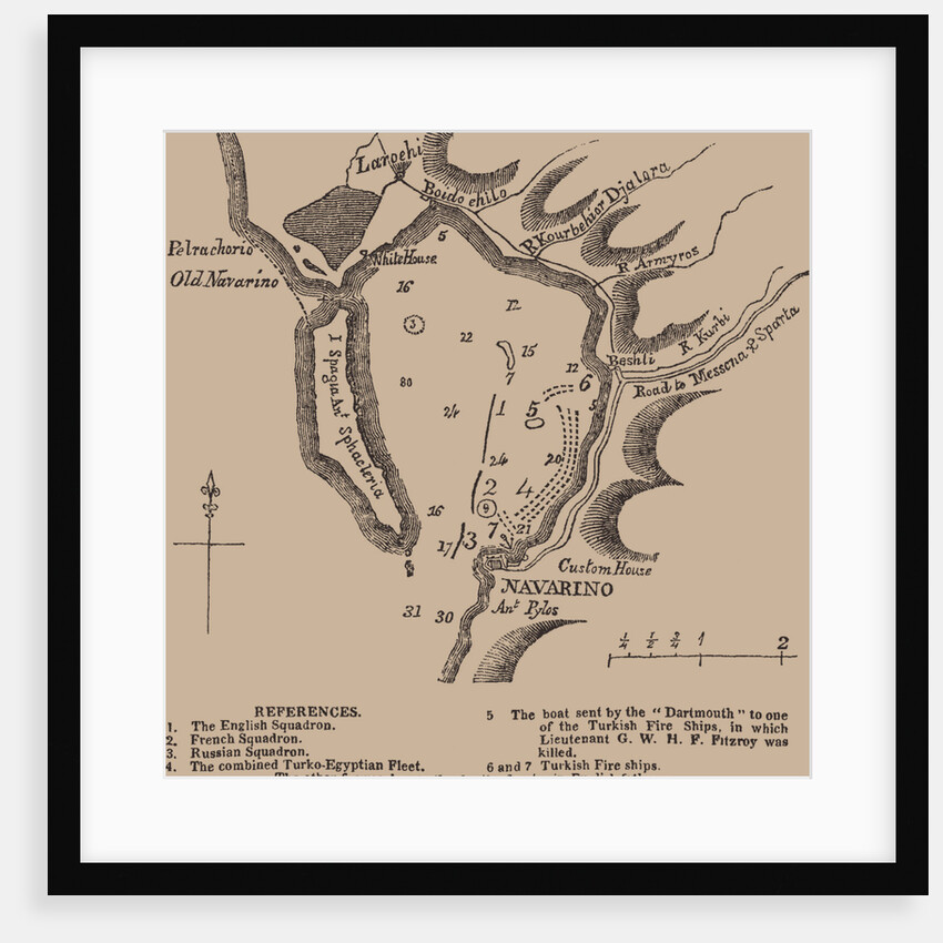 Map of Navarino bay, First quarter of 19th cen by Anonymous master
