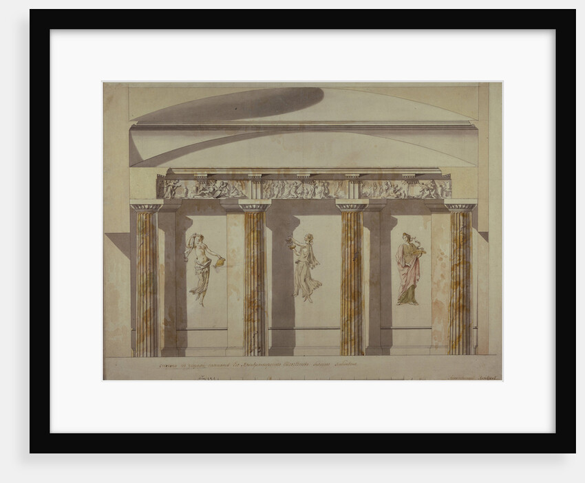 Design for the Large Cabinet in the Pavlovsk Palace, Early 1780s by Charles Cameron
