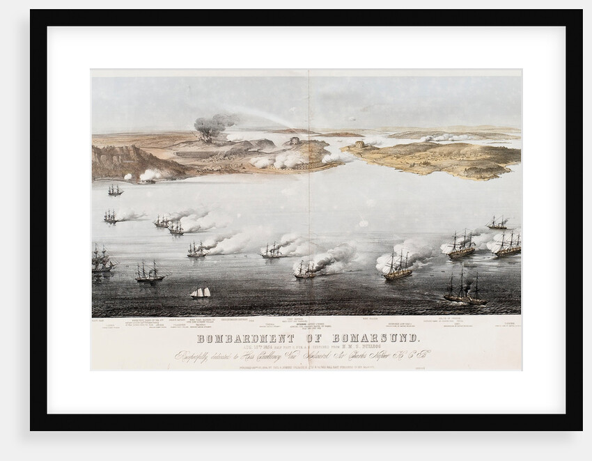Bombardment of Bomarsund, 1854 by Edwin Thomas Dolby