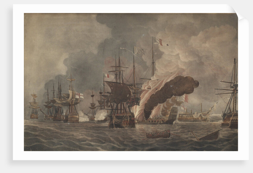 The Battle of the Nile, c. 1800 by John William Edy