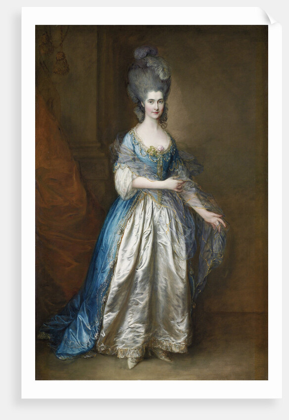 Portrait of Miss Read, later Mrs William Villebois by Thomas Gainsborough