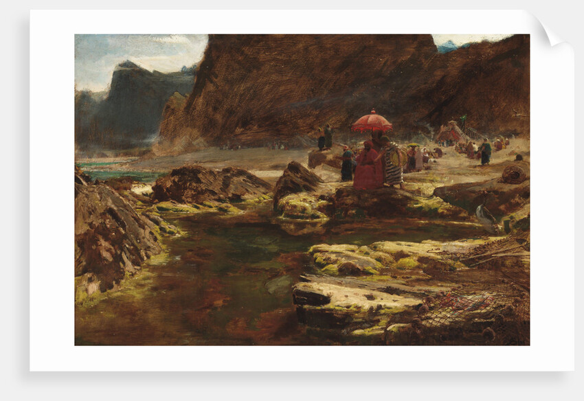 The Sultan and his camp by the enchanted lake, 1888 by Albert Goodwin