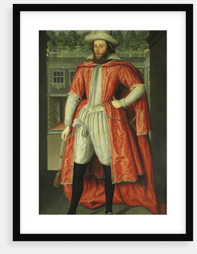 Portrait of William Pope, 1st Earl of Downe as a Knight of the Bath, c. 1610 by Robert Peake the Elder