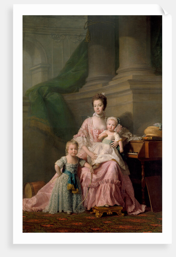 Queen Charlotte, with her Two Eldest Sons, 1769 by Ramsay
