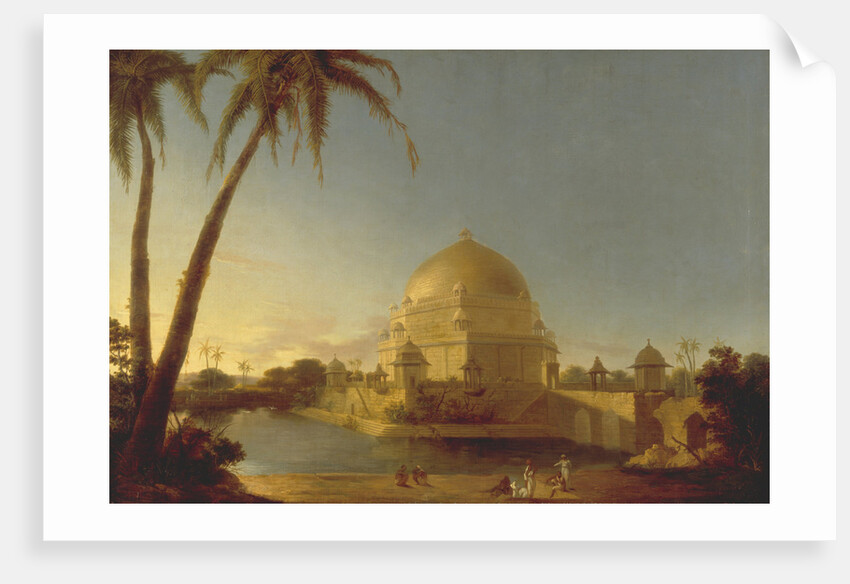The tomb of Sher Shah Suri in Sasaram, Bihar, c. 1790 by D. Robert
