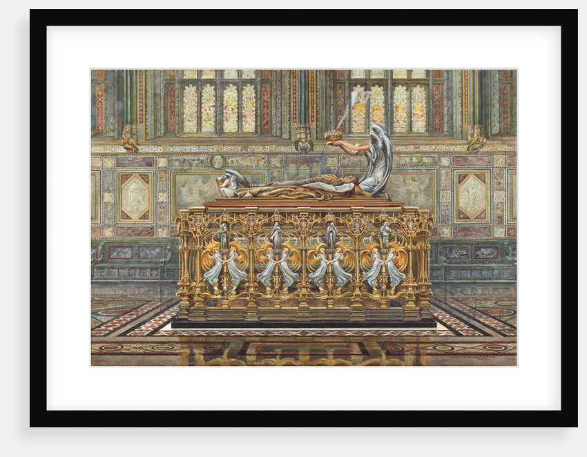 Drawing for Alfred Gilberts project for the tomb of the Duke of Clarence, 1894 by Arthur Robertson