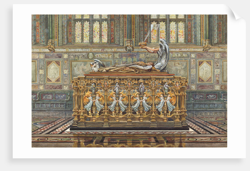 Drawing for Alfred Gilberts project for the tomb of the Duke of Clarence, 1894 by Arthur Robertson