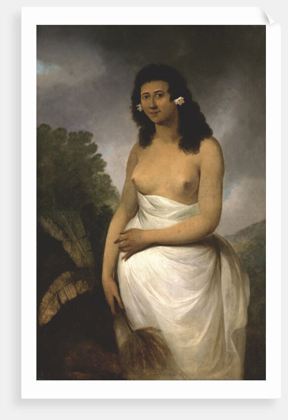 Portrait of Poedooa, daughter of Orea, King of Ulaitea, Society Islands, ca. 1783 by John Webber