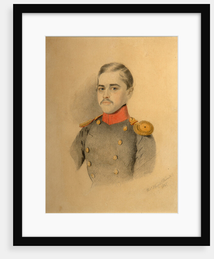 Portrait of an Officer fom the Rehbinder Family (Nikolai Rehbinder?), 1845 by Thomas Wright