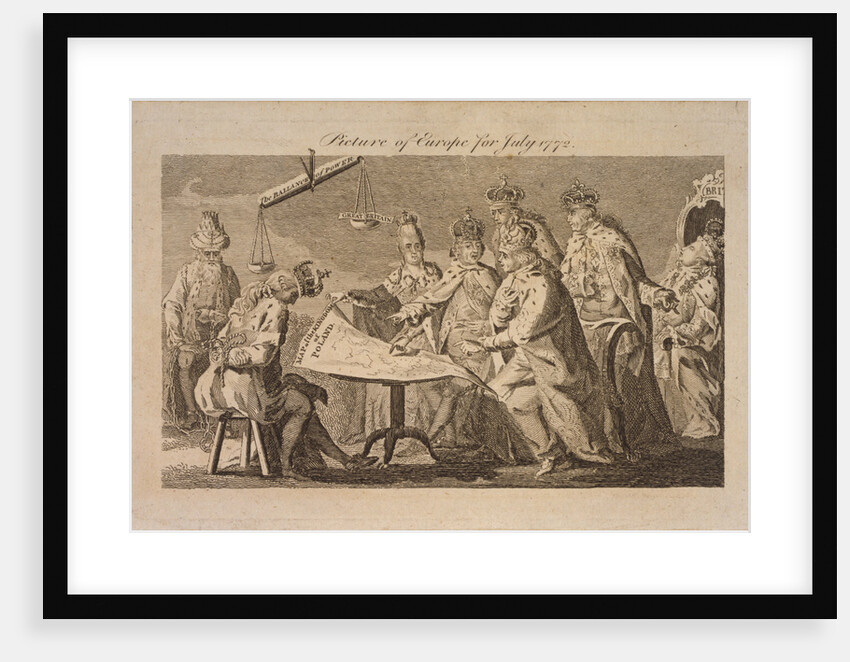 Picture of Europe for July 1772, 1772 by Anonymous