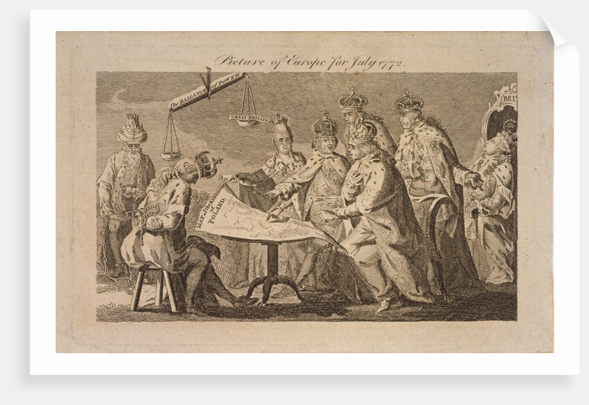 Picture of Europe for July 1772, 1772 by Anonymous