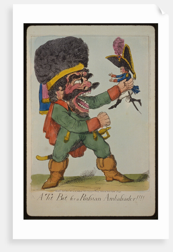 A tit bit for a Russian ambassador!!!, 1803 by Anonymous