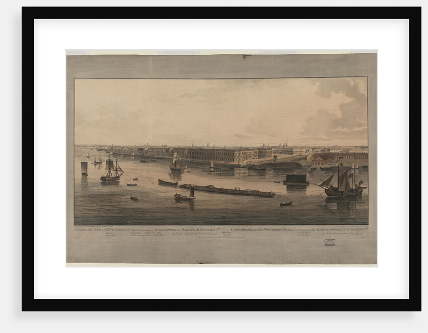 Panoramic view of Saint Petersburg, Between 1805 and 1807 by John Augustus Atkinson