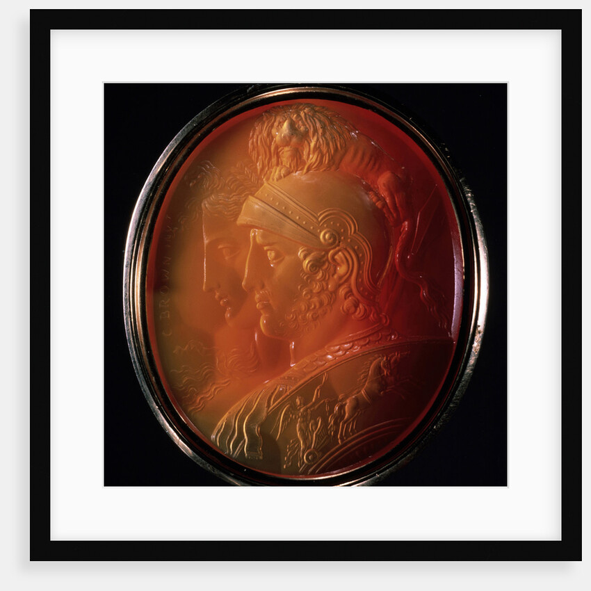 Cameo with Mars and Bellona, ca 1784 by Charles Brown