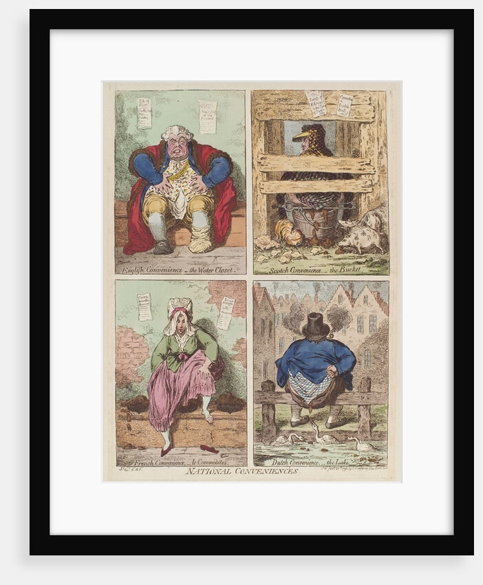 National conveniences, 1769 by James Gillray