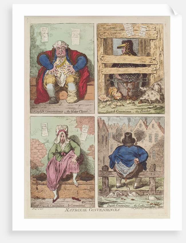 National conveniences, 1769 by James Gillray