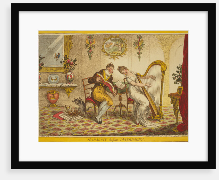 Harmony before Matrimony, 1805 by James Gillray