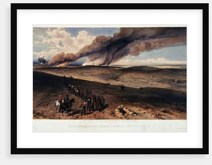 The Redan and the British trenches by William Simpson