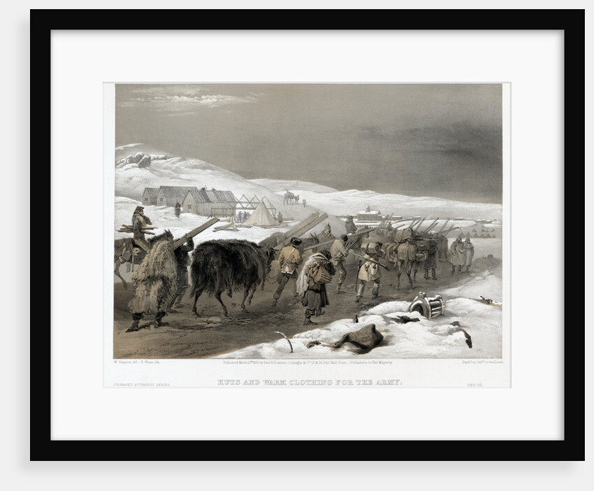 British troops on the road to Sevastopol, 1855 by William Simpson