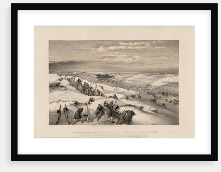 Sevastopol from the 26 gun battery, 1855 by William Simpson